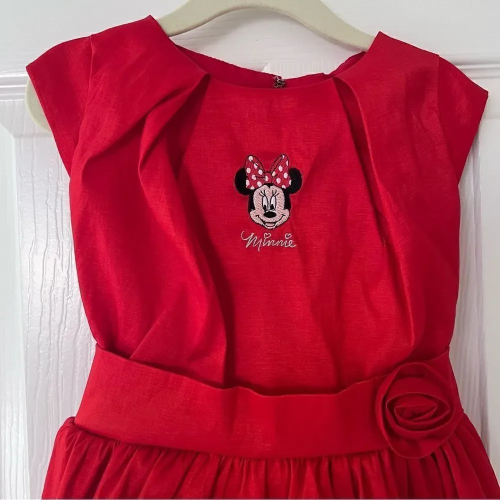 Set of 2 Dresses for Girls Size 6 Red and Cream EUC